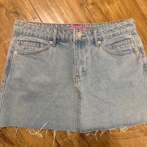Edikted Denim Mini Skirt